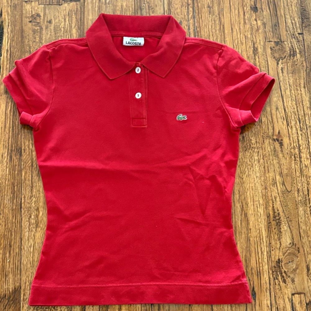 Lacoste ladies Polo Shirt in Vibrant Red